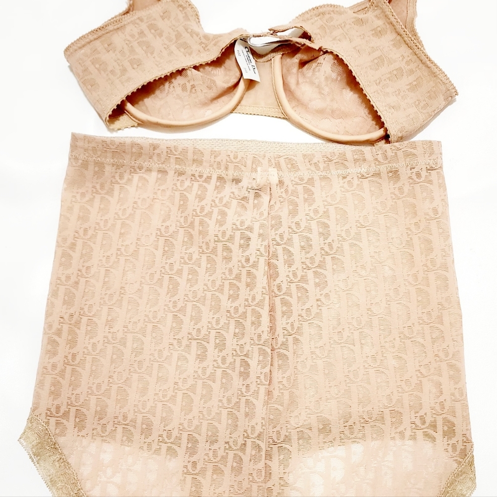 Christian Dior Monogram Logo Bra Set XS/SM - Picture 4 of 8